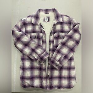 Girls sheepskin lined shacket. Size XXL.